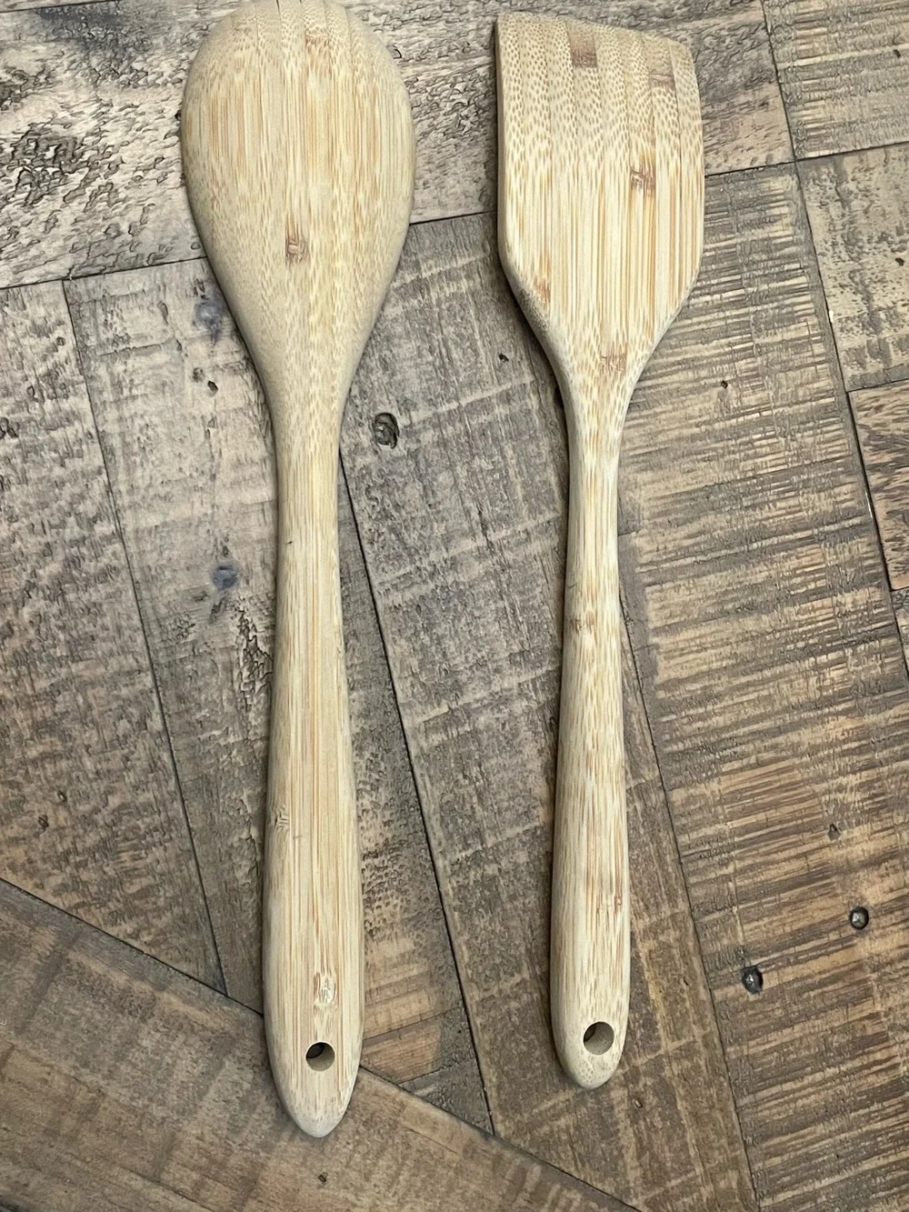 Cuisinart GreenGourmet Bamboo Solid Spoon and Unbranded Bamboo Solid Turner